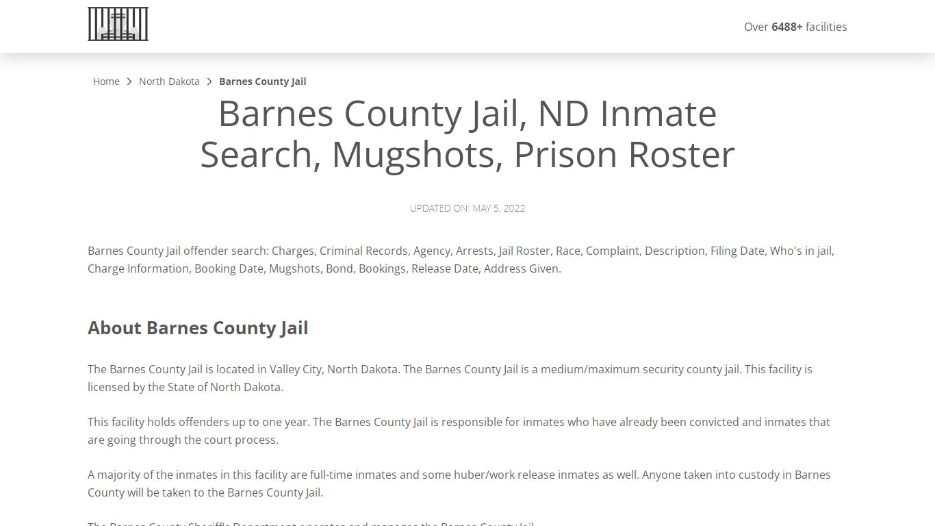 Barnes County Jail, ND Inmate Search, Mugshots, Prison Roster